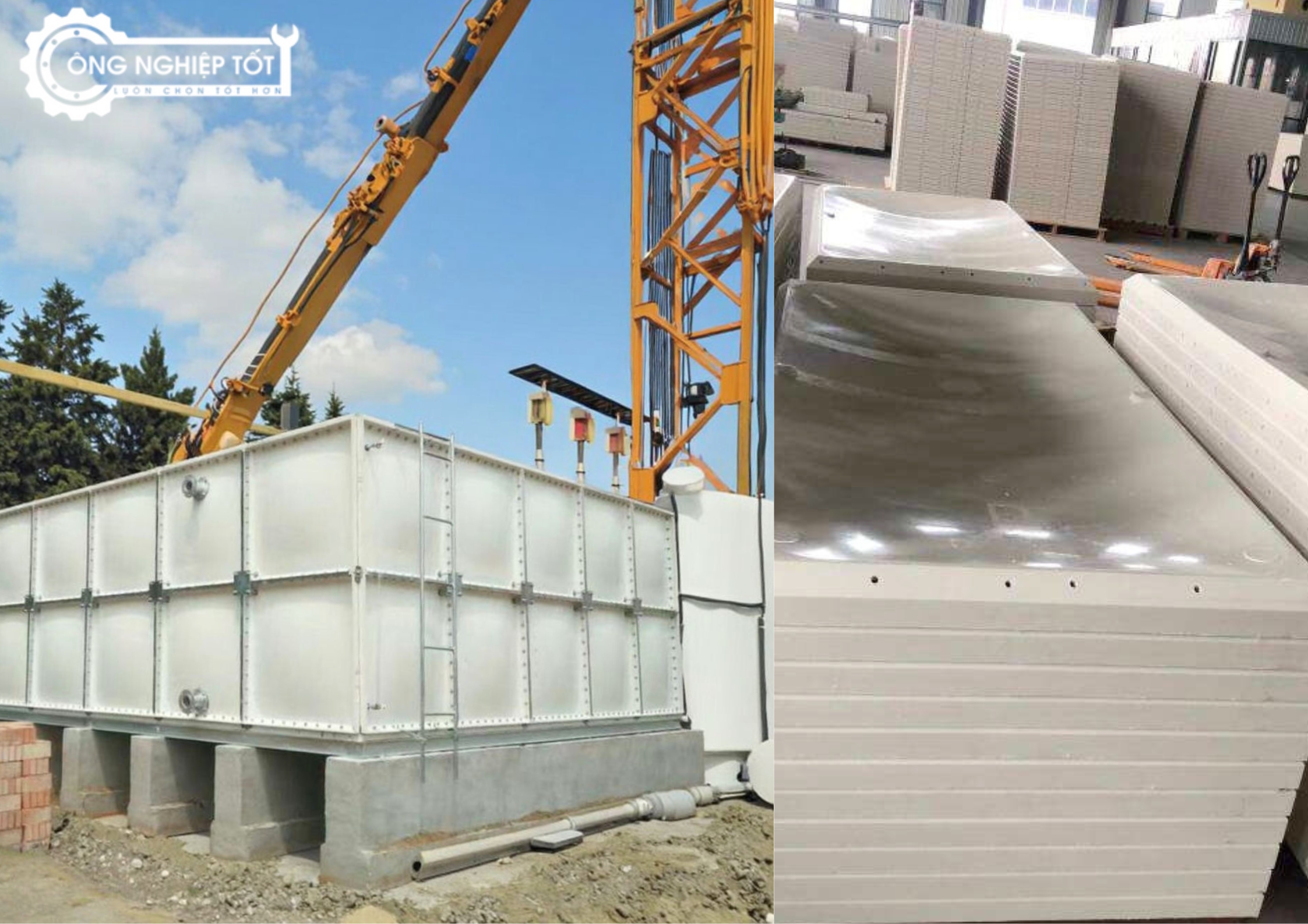 Bồn nước lắp ghép composite SMC